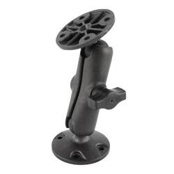 RAM® Universal Composite Double Ball Mount with Two Round Plates