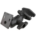 RAM® 4" Square Post Clamp Mount with 75x75mm VESA Plate