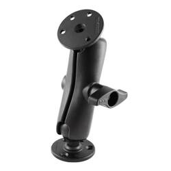 RAM® Double Ball Mount with Two Large Round Plates - D Size Medium