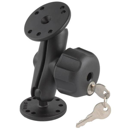 RAM® Double Ball Mount with Key Lock Knob