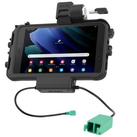 RAM® Low-Profile Locking Power + Dual USB Dock for Tab Active5 & 3