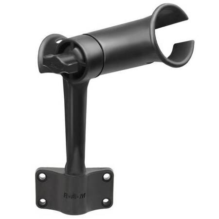 RAM® Tube Jr.™ Rod Holder with Bulkhead Base - 6" Post