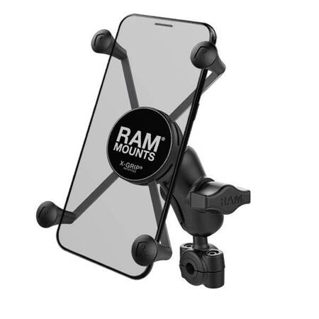 RAM® X-Grip® Large Phone Mount with Torque™ Small Rail Base - Short Arm