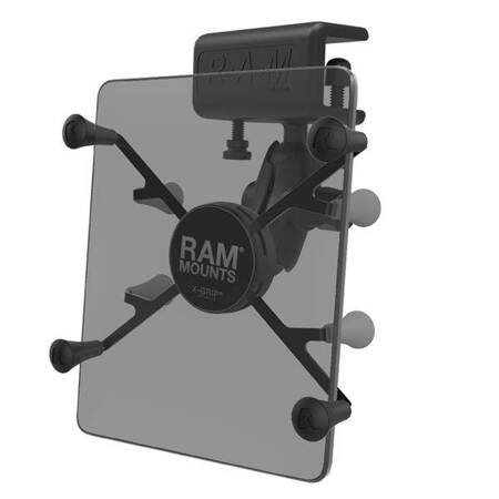 RAM® X-Grip® Mount with Glare Shield Clamp Base for 7"-8" Tablets