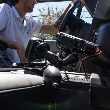 RAM® Tough-Wedge™ Temporary Radio + Mic Vehicle Mount Bundle