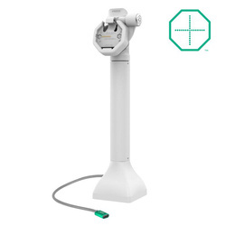 GDS® Uni-Conn™ Powered 14" Locking Pedestal Dock with USB-C - Gray