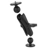 RAM® Double Ball Mount with 1/4"-20 Male Thread - C Size Medium