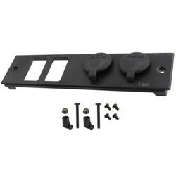 2-calowa płyta czołowa RAM® Tough-Box™ z dwoma portami przełączników i gniazdami 12 V