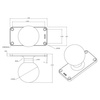 RAM® Ball Base with 1.5" x 3.5" 4-Hole Pattern - D Size