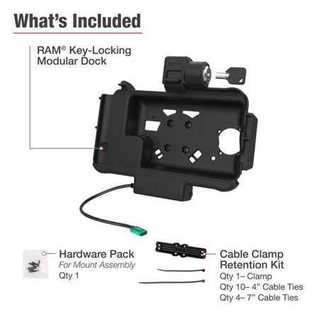 RAM® Zamykana modułowa stacja dokująca USB-C dla Samsung Tab Active5 i 3