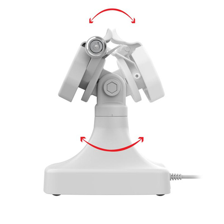 GDS® Uni-Conn™ Zasilana, blokowana stacja dokująca uchylno-obrotowa z USB-C + Data Gray