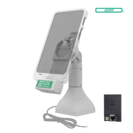 GDS® Uni-Conn™ 7" stacja dokująca na cokole z PoE - szara