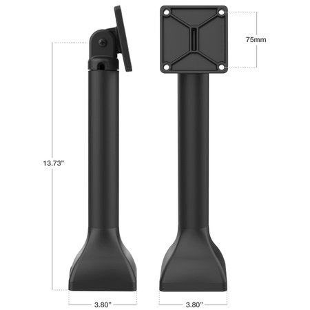 RAM® 14" uchwyt na cokół z 75 mm wzorem VESA