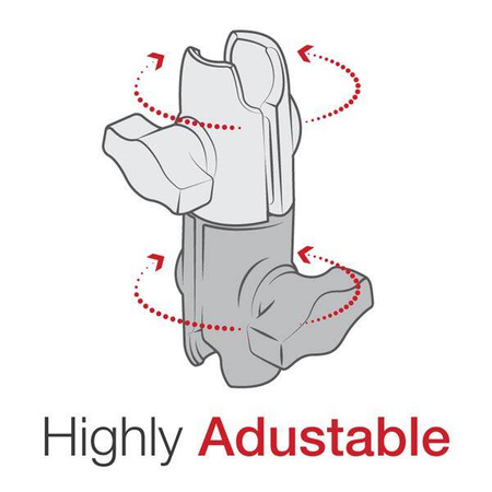 RAM® Composite Double Socket Swivel Arm