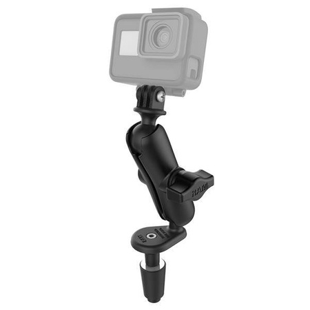 Uchwyt wspornika widelca motocykla RAM® z uniwersalnym adapterem do kamery sportowej