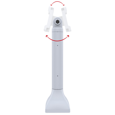 Uchwyt na cokół RAM® 14" z 75 mm VESA i prowadzeniem kabli - szary