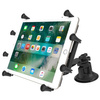 RAM® X-Grip® with Twist-Lock™ Pivot Suction for 9"-11" Tablets - Medium