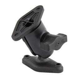 RAM® Composite Single Ball & Swivel Mount with Two Diamond Plates