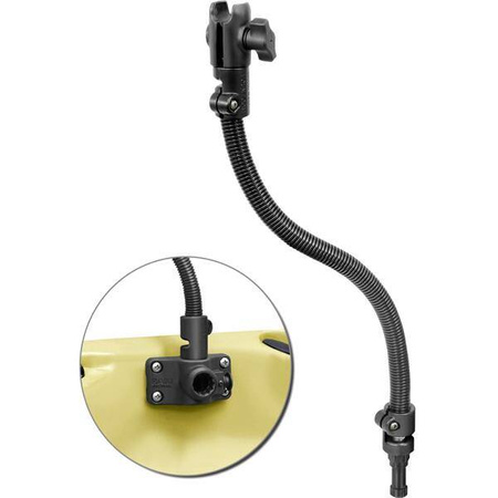 Ramię z pojedynczym gniazdem RAM® Flex-Rod™ 18" ze słupkiem wielowypustowym