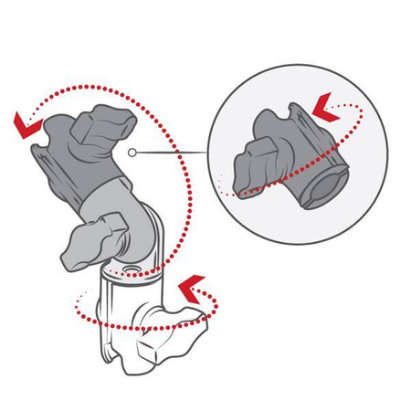 RAM® Composite Double Socket Obrotowe i zapadkowe ramię