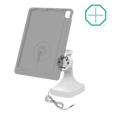 Zasilana, uchylno-obrotowa stacja dokująca GDS® Uni-Conn™ z PoE - szara