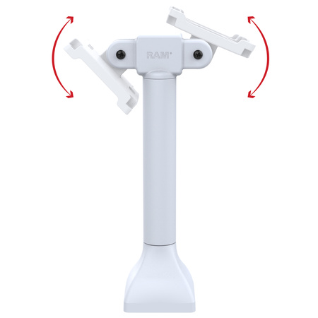 Uchwyt na cokół RAM® 14" z dwoma adapterami VESA 100 mm - szary