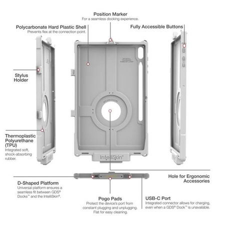 IntelliSkin® Next Gen dla Samsung Tab S8+, S7+ i S7 FE 12,4" - Szary