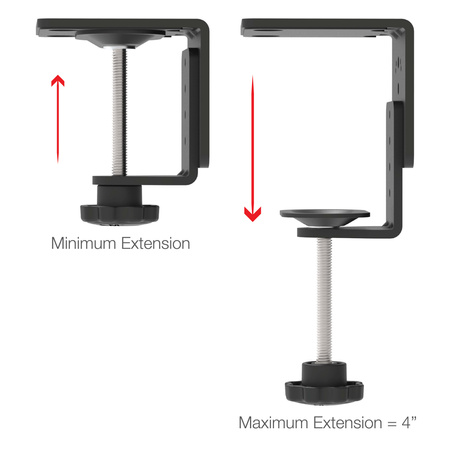 RAM® Heavy Duty C-Clamp Base z kulką rozmiaru C