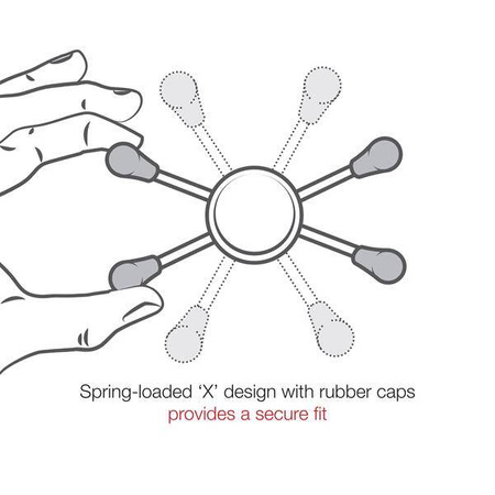 Duży uchwyt na telefon RAM® X-Grip® z RAM® Snap-Link™ Tough-Claw™