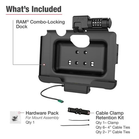 RAM® Combo-Locking USB-C Dock dla Tab Active4 Pro i Tab Active Pro