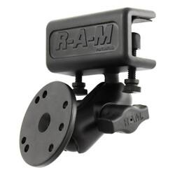 RAM® Glare Shield Clamp Double Ball Mount z okrągłą płytką