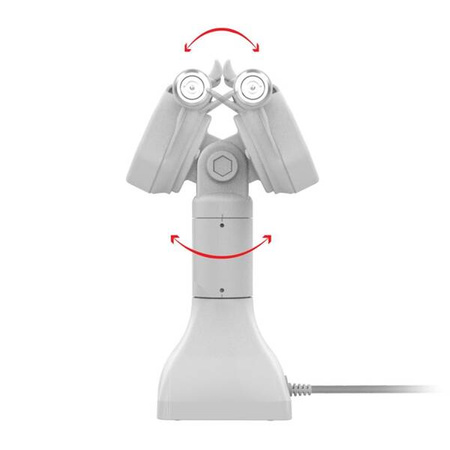 GDS® Uni-Conn™ Zasilana 7" stacja dokująca z blokadą i PoE - szara