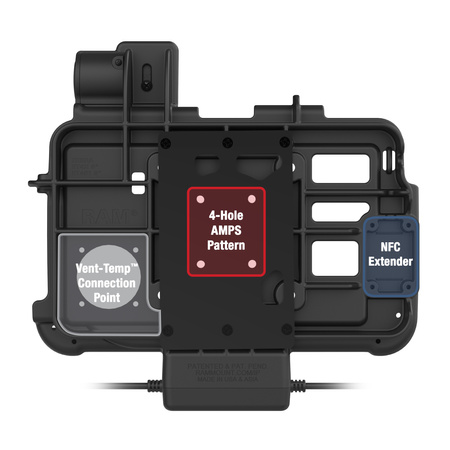 GDS® Thin-Dock™ + Dual USB dla Zebra ET401 i ET4x 8" z IntelliSkin®