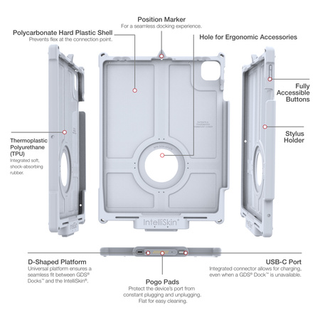 IntelliSkin® Next Gen do iPada Pro 13 (M4), Air 13 i Pro 12.9 - szary