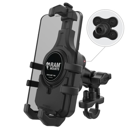 RAM® Quick-Grip™ Pro Tłumiący drgania uchwyt do telefonu z podstawą w kształcie litery U