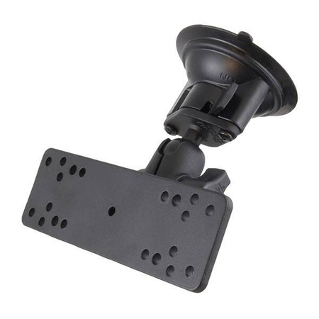 Uchwyt RAM® Twist-Lock™ z przyssawką i płytką na elektronikę - krótki