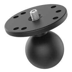 Adapter kulowy RAM® z okrągłą płytką i trzpieniem gwintowanym 1/4"-20 - rozmiar C