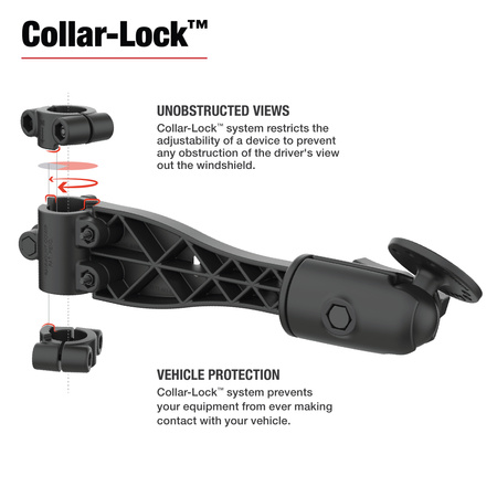 RAM® Friction Hinge 10" Socket Arm with Ball for Tough-Bar™