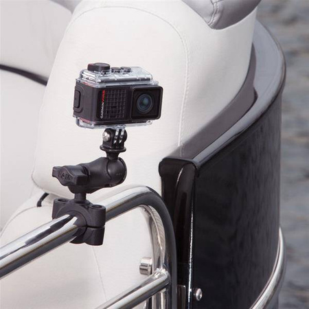 RAM® Torque™ Large Rail Base z uniwersalnym adapterem do kamery sportowej