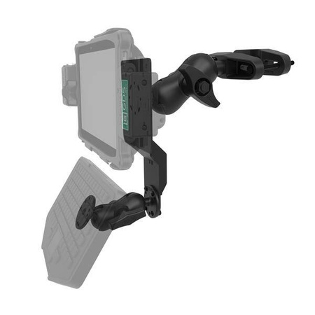 RAM® Universal Forklift Post Mount with Round Plate & Accessory Option