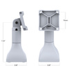 RAM® 7" Pedestal Mount with 75mm VESA & Cable Routing - Gray