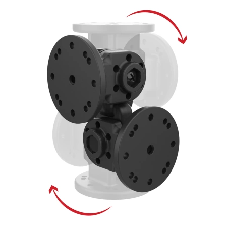 RAM® Dual 90-Degree Pivot Mount