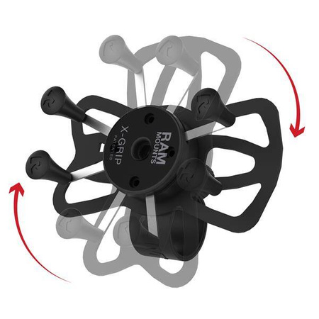 Uchwyt na telefon RAM® X-Grip® z podstawą kierownicy RAM® Tough-Strap™