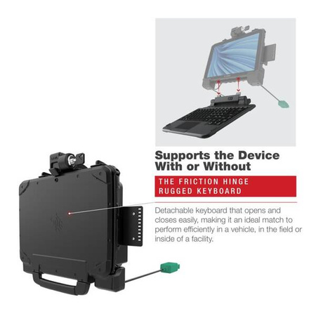 Stacja dokująca RAM® Power + Dual USB Locking Dock do tabletu ET8x 2 w 1 firmy Zebra