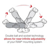 RAM® Drill-Down Mount ze sprężynowym uchwytem na telefon