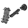 Uchwyt na telefon RAM® Quick-Grip™ XL z przyssawką Twist-Lock™ - długi