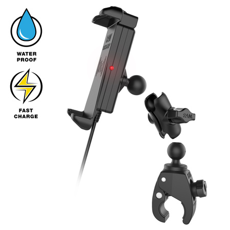 RAM® Quick-Grip™ 15W Waterproof Wireless Charging Mount with Tough-Claw™