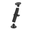 RAM® Universal Double Ball Mount with Two Round Plates - B Size Long