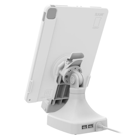 GDS® Uni-Conn™ Tilt & Swivel Dock with USB-C + Data - Gray