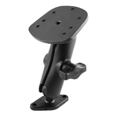 RAM® Double Ball Diamond Plate Mount dla Humminbird Piranha + More